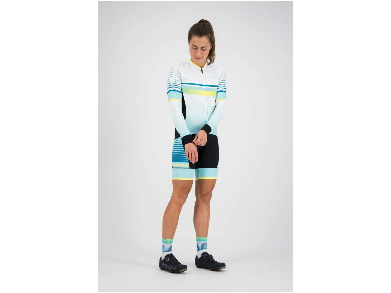 Ocieplana damska bluza rowerowa Rogelli IMPRESS z długim rękawem