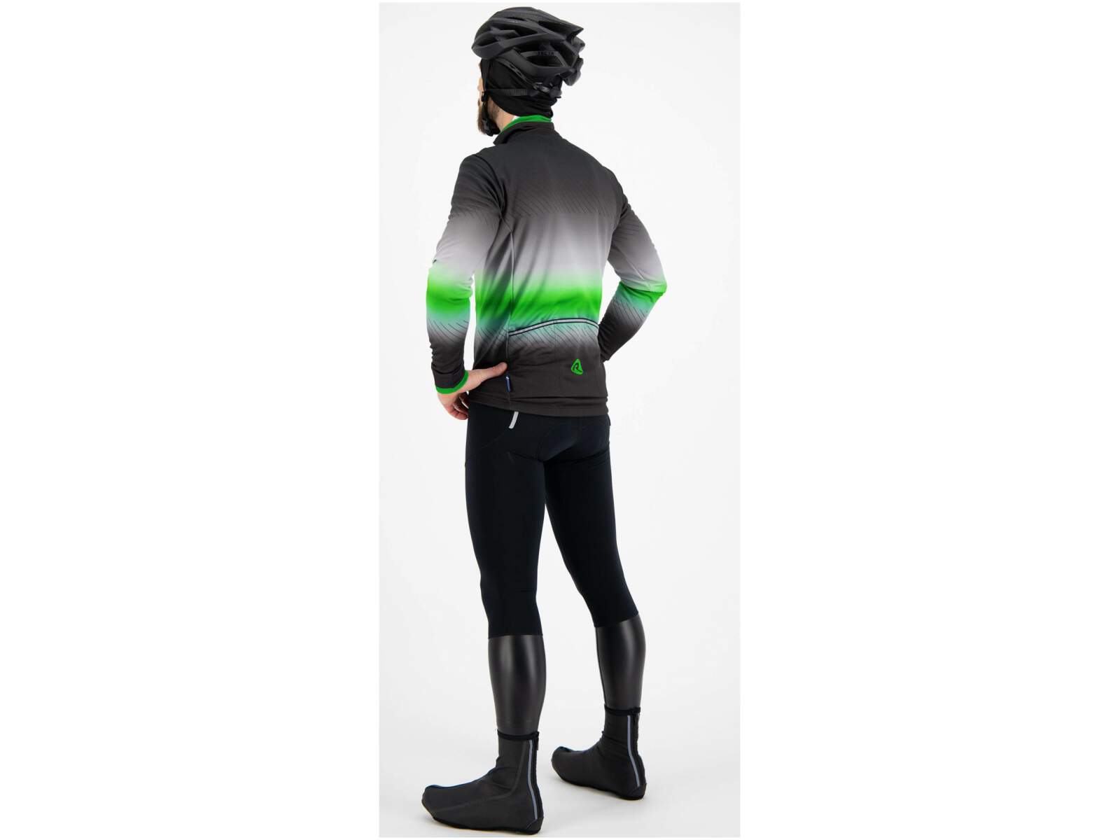 Średnio ocieplane spodnie rowerowe Rogelli HALO z wkładką żelową i wodoodpornymi nogawkami