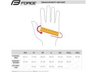 Rękawiczki force tabela rozmiarów