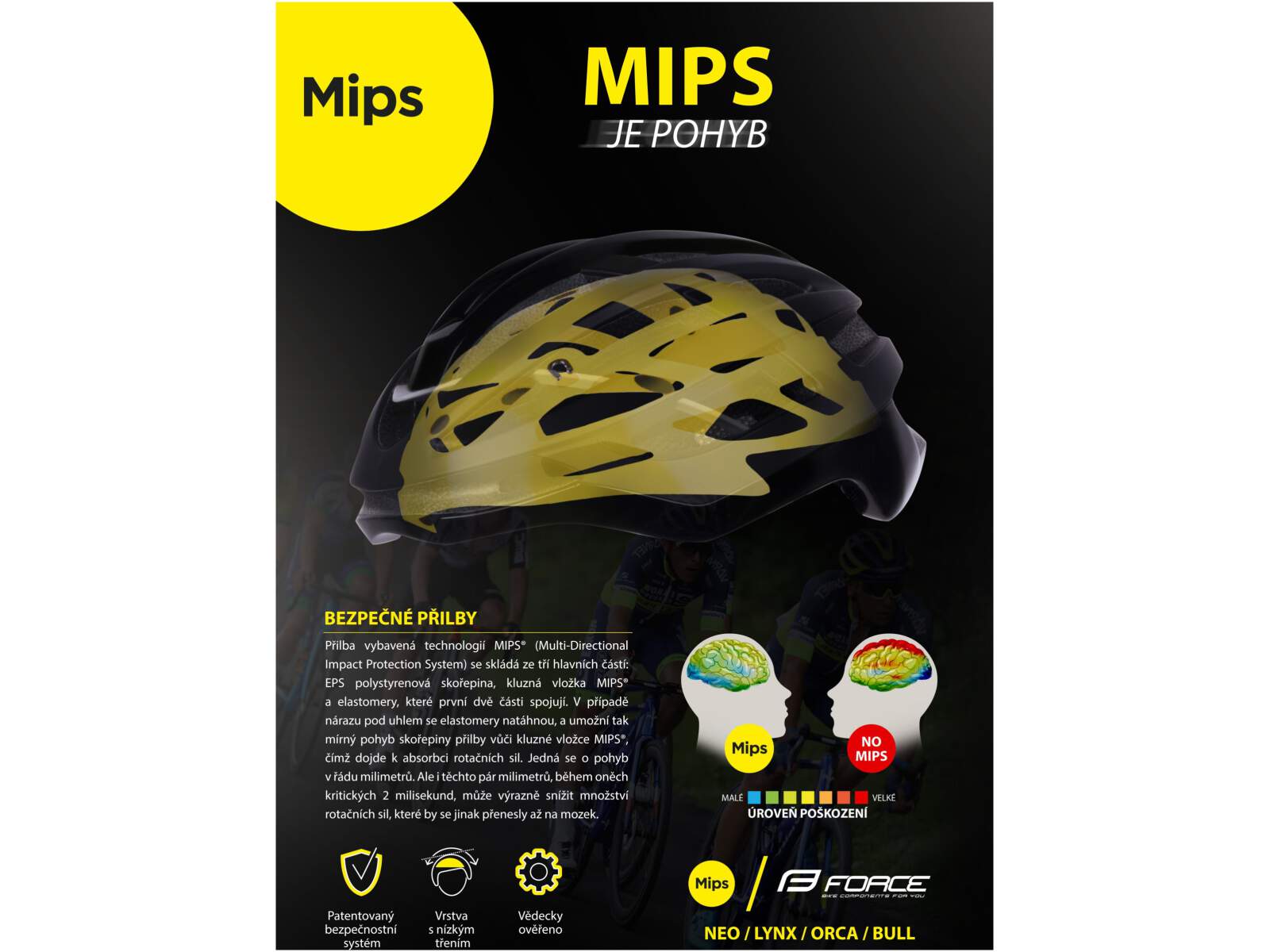 Kask rowerowy Force z systemem MIPS