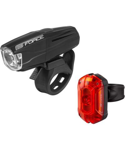 Zestaw lampek rowerowych Force VARIO USB