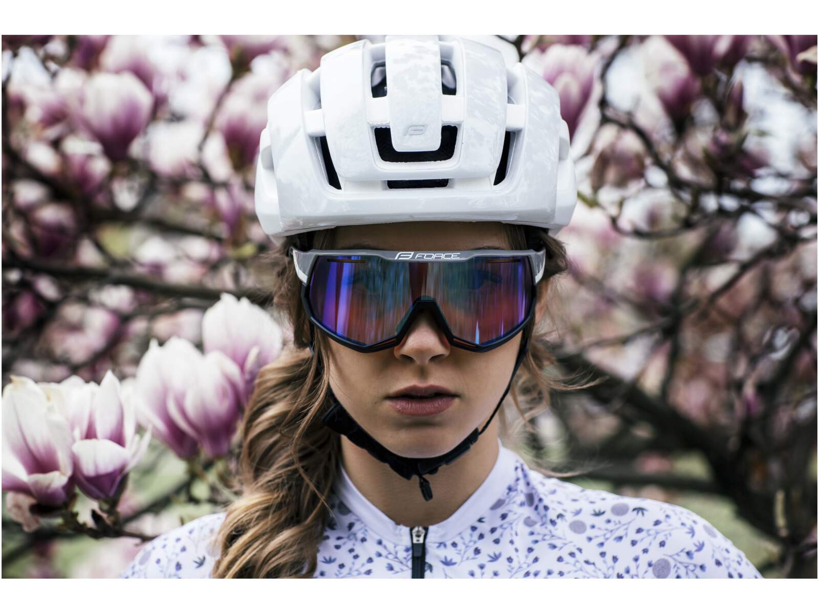 Okulary rowerowe Force ATTIC szkła różowe kontrastowe