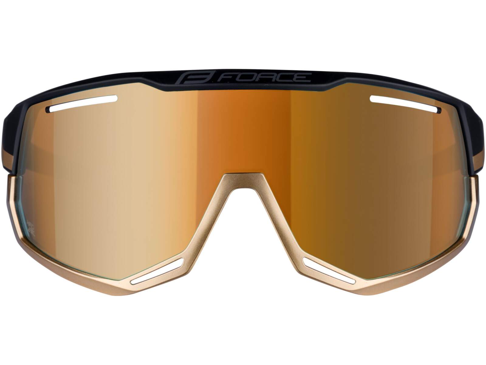 Okulary rowerowe Force ATTIC szkła złote lustrzane