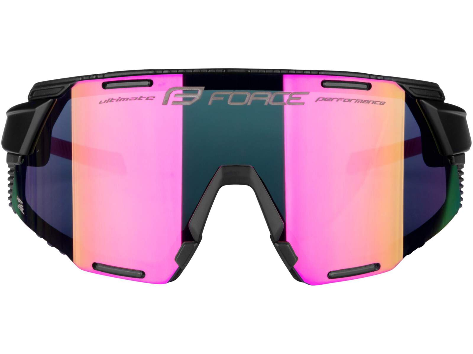 Okulary rowerowe Force GRIP różowe, szkła różowe