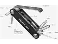 Zestaw kluczy rowerowych Topeak TUBI 11 (narzędzie do naprawy opon bezdędkowych)