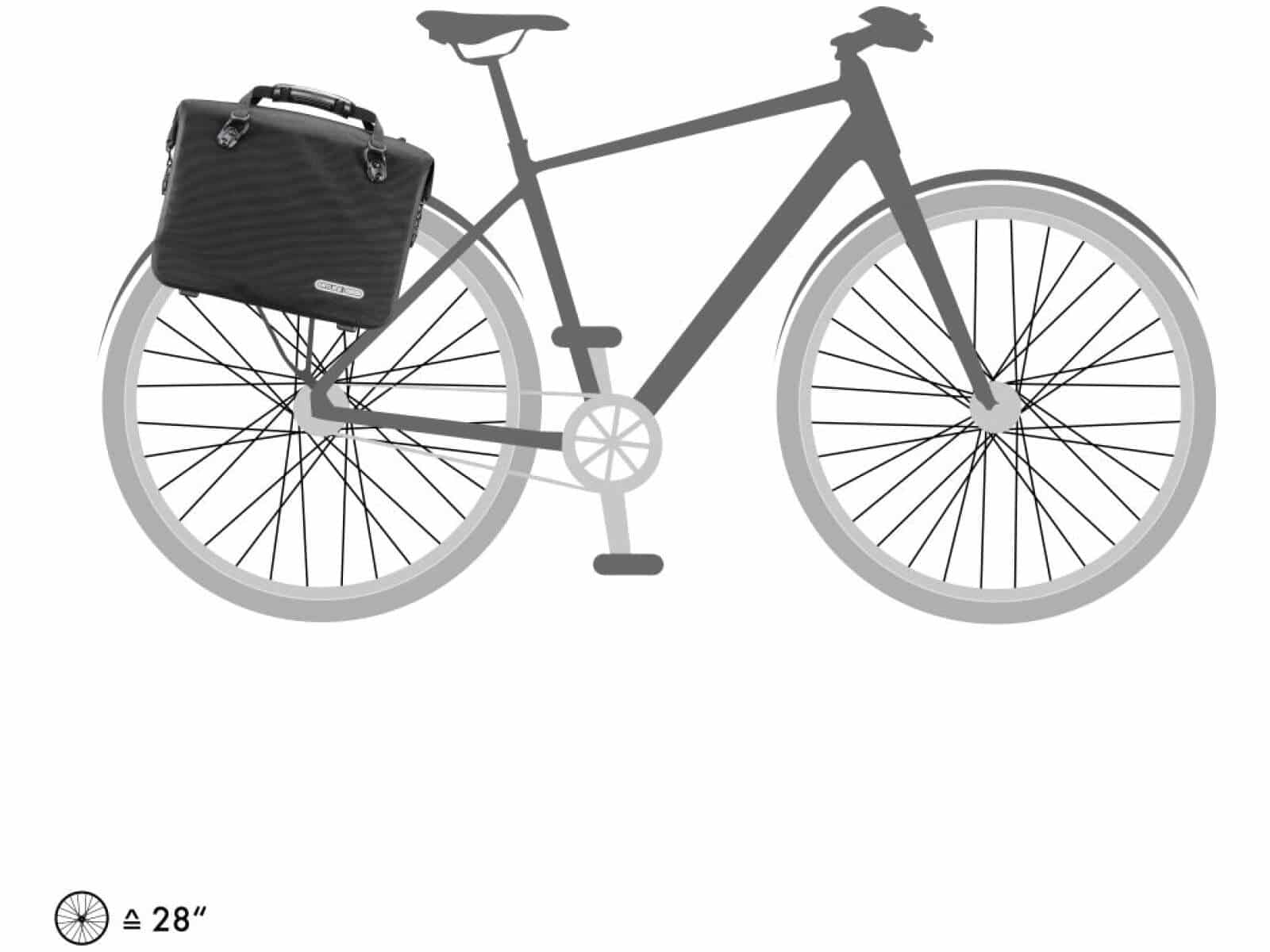 Torba rowerowa na bagażnik Ortlieb OFFICE-BAG QL3.1 L PS36C BLACK 21L