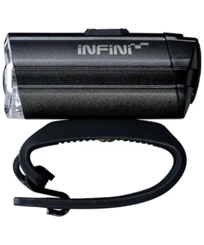 Lampka rowerowa przednia Infini TRON 300 Black USB