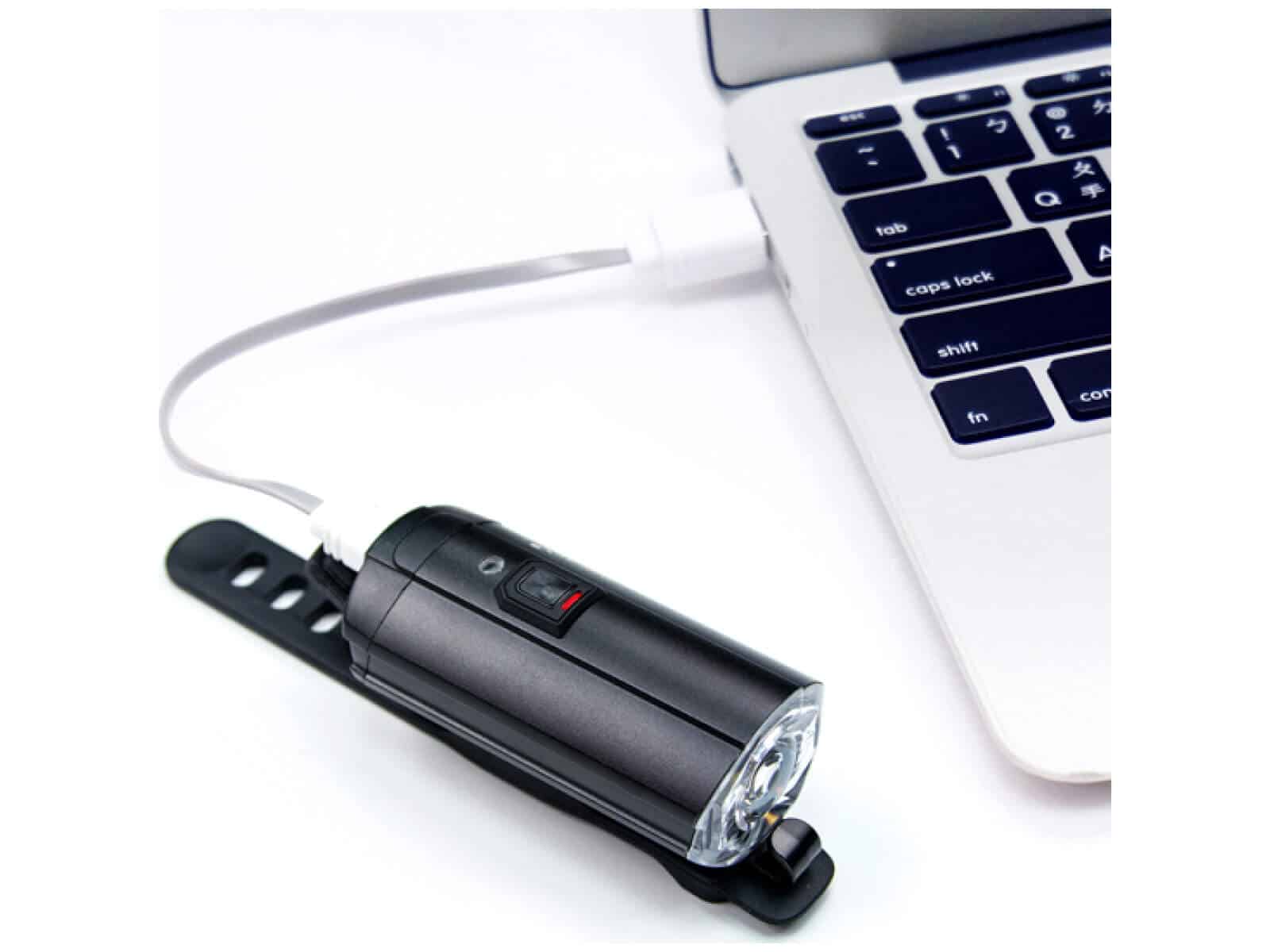 Lampka rowerowa przednia Infini TRON 500 Black USB