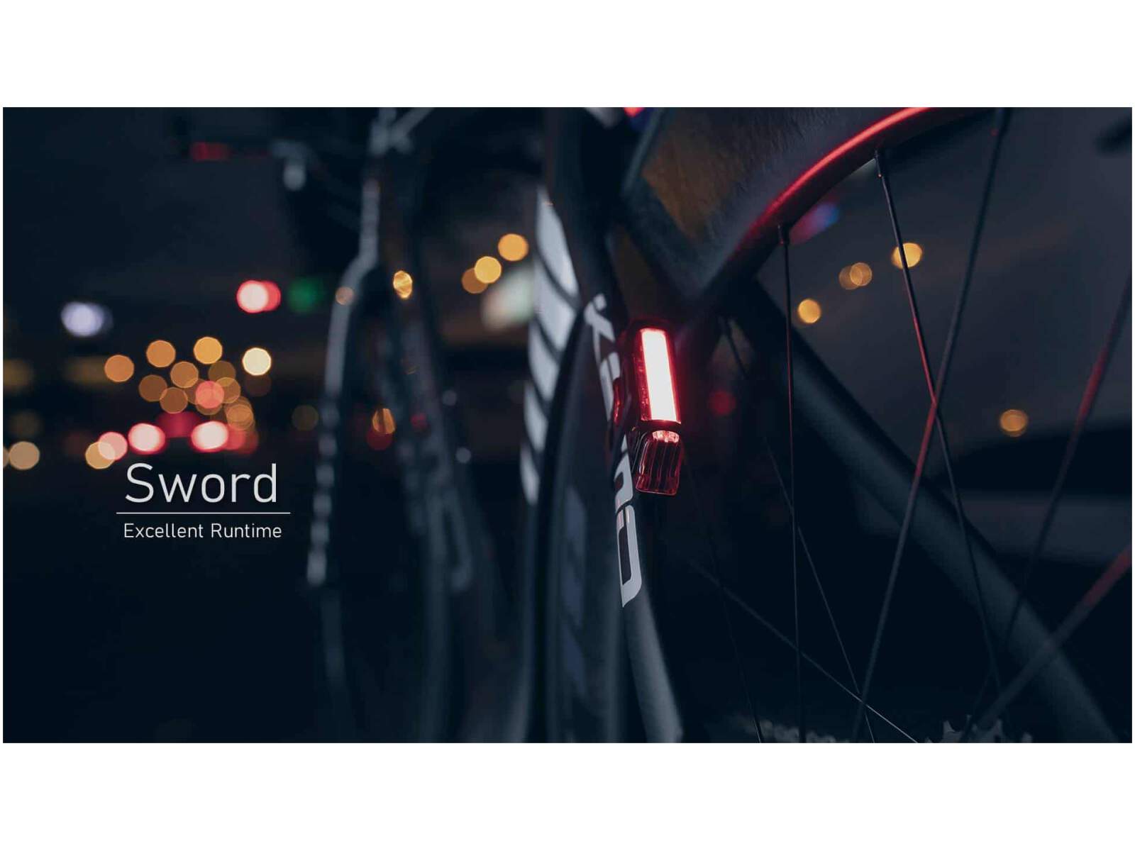 Lampka rowerowa tylna Infini SWORD Black USB