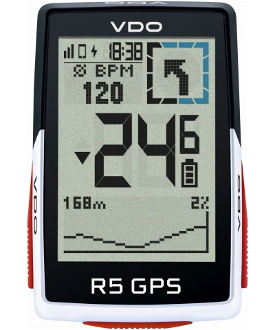 Komputer rowerowy bezprzewodowy VDO R5 GPS FULL SENSOR SET