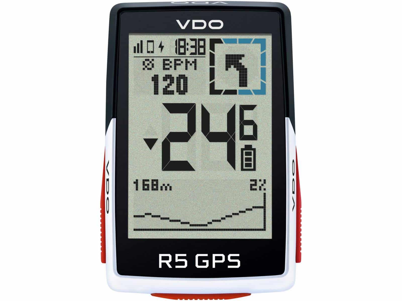 Komputer rowerowy bezprzewodowy VDO R5 GPS TOP MOUNT SET