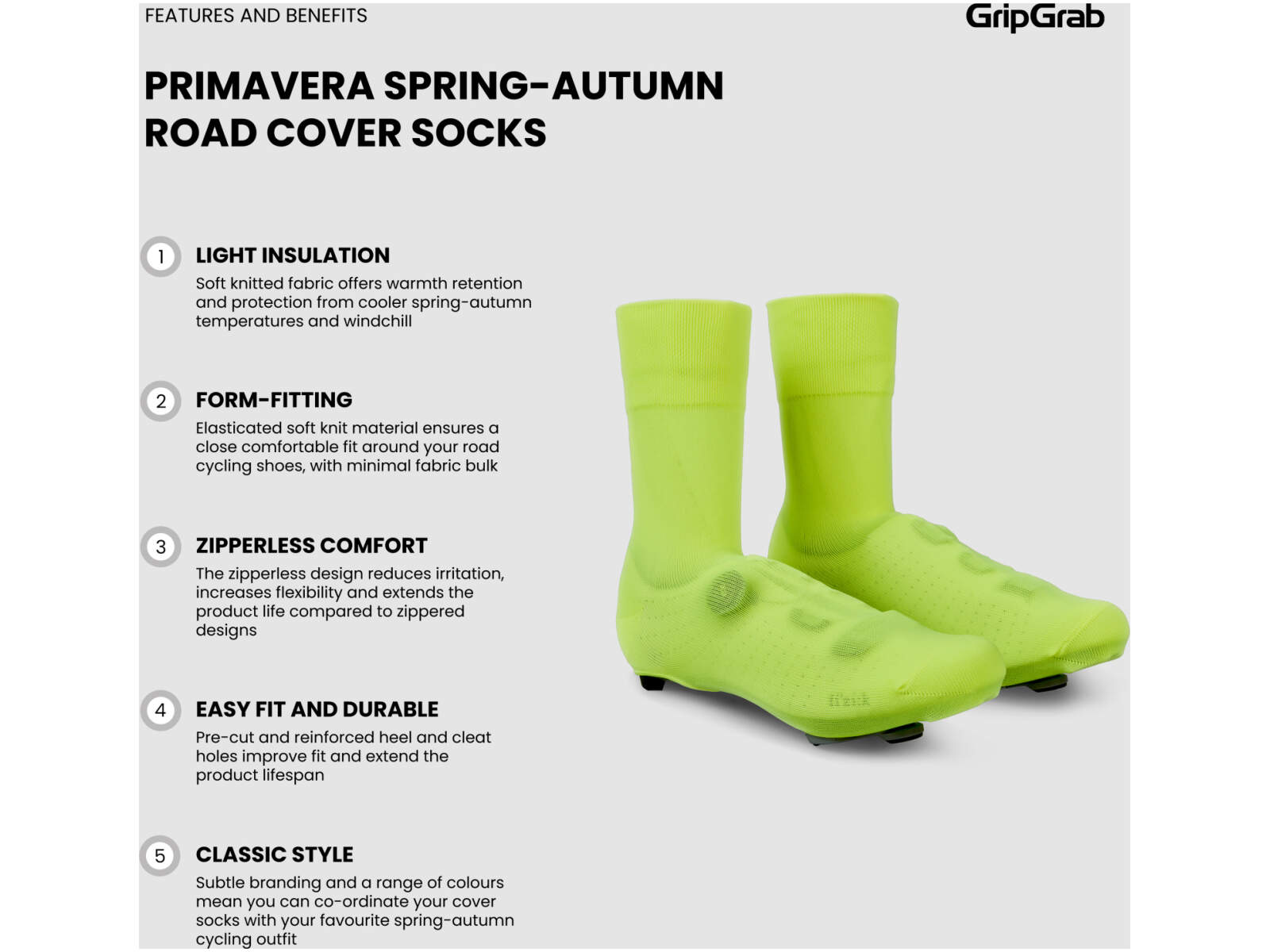 GripGrab Primavera Spring-Autumn Road Cover Socks