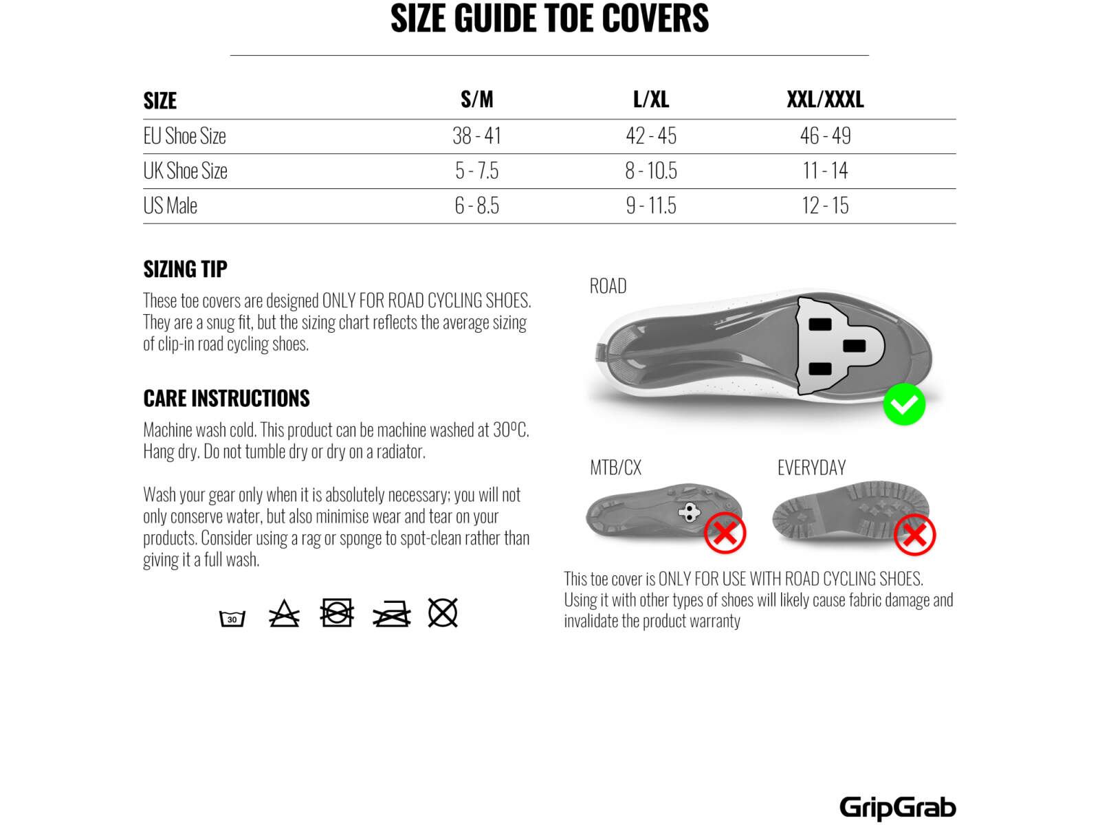 Ochraniacze na buty GripGrab Windproof Road Toe