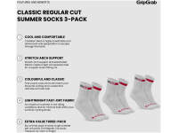 Skarpety GripGrab Classic Regular Cut Summer 3-Pack