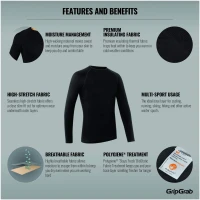 Koszulka termoaktywna GRIPGRAP Expert 2 Thermal Seamless Long Sleeve Base Layer Bielizna - koszulki 2wheels.pl - have a bike day! 17