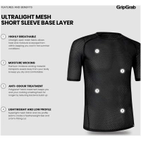 Koszulka termoaktywna GRIPGRAP męska Ultralight Mesh Short Sleeve Base Layer Bielizna - koszulki 2wheels.pl - have a bike day! 23