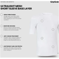 Koszulka termoaktywna GRIPGRAP męska Ultralight Mesh Short Sleeve Base Layer Bielizna - koszulki 2wheels.pl - have a bike day! 29