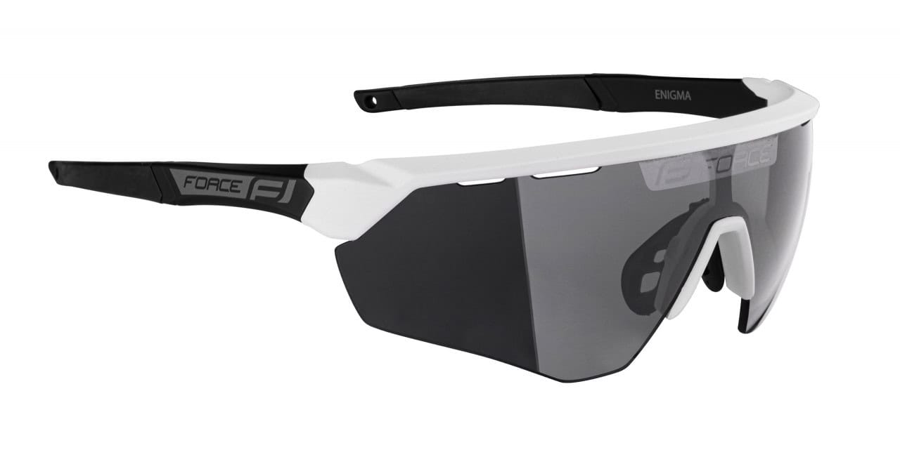 Okulary rowerowe Force ENIGMA White-Black Matt – z Czarnymi Szkłami Akcesoria 4 Okulary rowerowe Force ENIGMA White-Black Matt – z Czarnymi Szkłami Akcesoria 2wheels.pl - have a bike day! 4