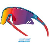 Okulary rowerowe Force SPECTER Turquoise-Blue – niebieskie lustro Akcesoria 2wheels.pl - have a bike day!