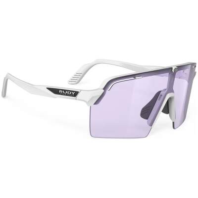 Okulary rowerowe Rudy Project Spinshield Pro - White Gloss Frame With ImpactX Photochromic 2 Laser Purple Lenses